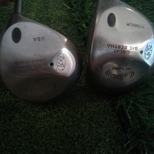 Callaway Big Bertha War Bird S2H2 Driver 8.5* and 3 Wood - RH - R Flex