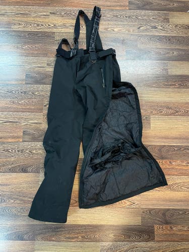 Black Unisex Small Karbon Pants