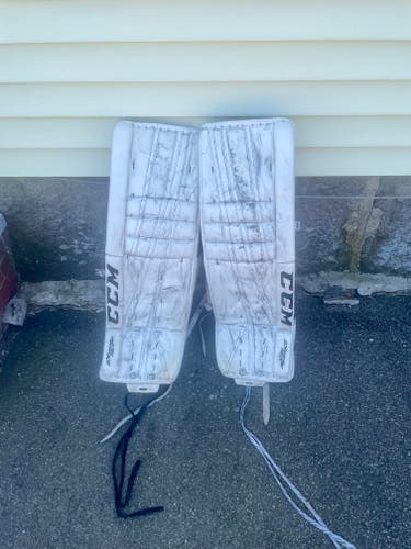 Used 34" CCM Extreme Flex II Goalie Leg Pads