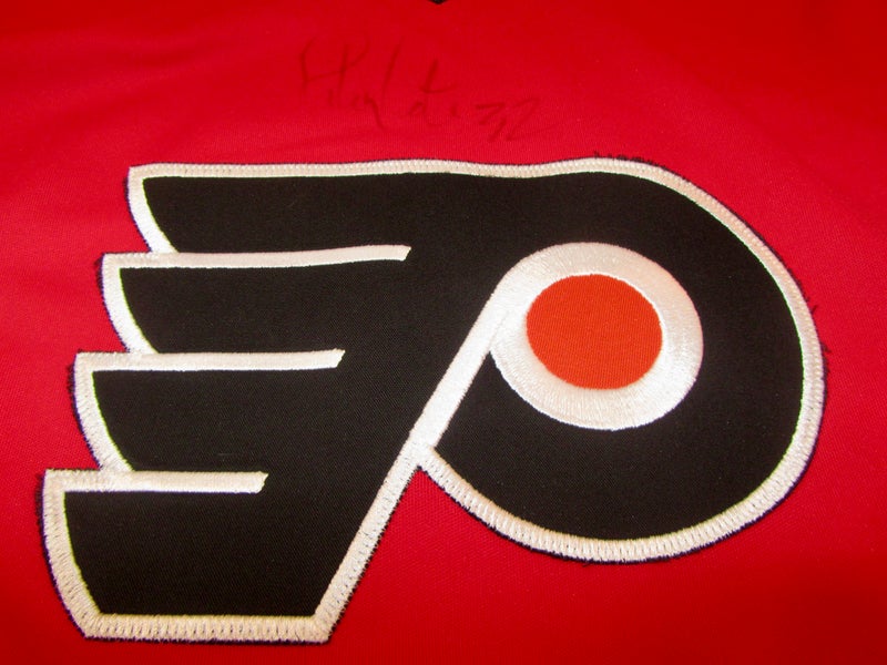 Reebok Philadelphia Flyers NHL Riley Cote' Practice Worn Authentic Jersey Autographed w/Fight Strap Size 58