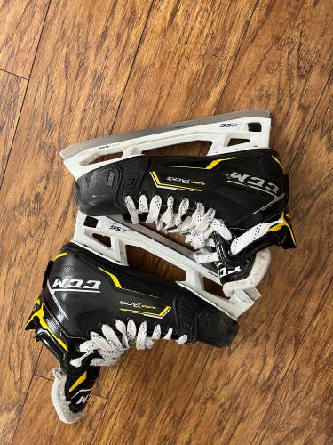 Used CCM Regular Width Size 9 Super Tacks 9380 Hockey Goalie Skates