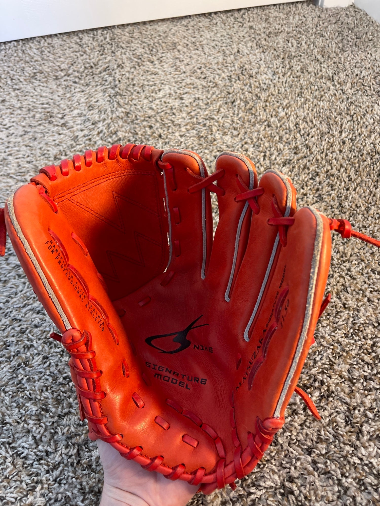 NIKE MATSUZAKA SIGNATURE MODEL 橙色 Nike Matsuzaka Signature Model Glove | SidelineSwap | Buy