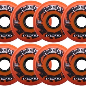TronX Outdoor 4-76MM/4-80MM 85A Pavement Asphalt Hilo Inline Roller Hockey Wheels 8 Pack
