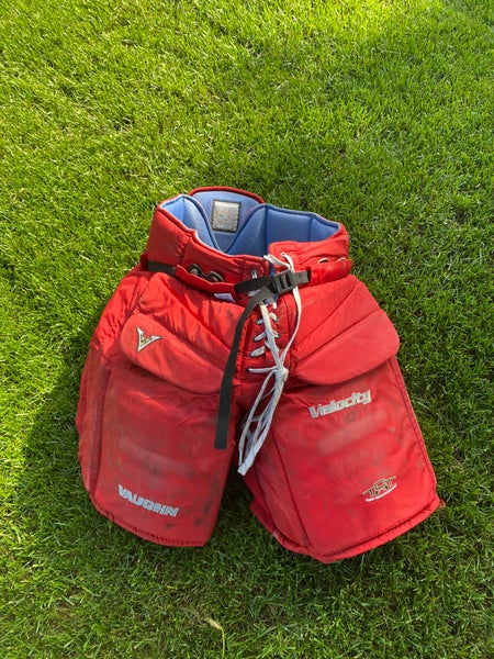 Used XL Vaughn Pro Stock v6 2000 pro Hockey Goalie Pants