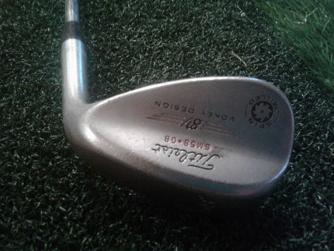 Used Titleist Bv Vokey Design SM58-08 58* Steel Shaft Wedge - RH