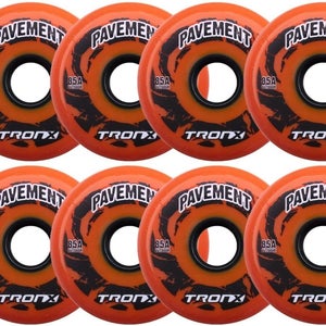 TronX Outdoor 4-72MM/4-80MM 85A Pavement Asphalt Hilo Inline Roller Hockey Wheels 8 Pack