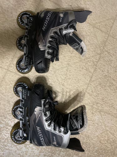 Used Mission Wide Width Size 12 Inhaler NLS6 Inline Skates
