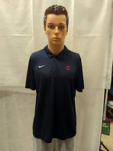 Cleveland Indians Nike Polo Blue L MLB