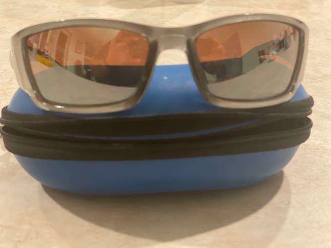 Silver Adult Large Costa Del Mar Sunglasses