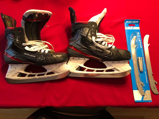 Senior Used Bauer Vapor 2X Hockey Skates Regular Width Size 8. Tuk LS Pulse Steel