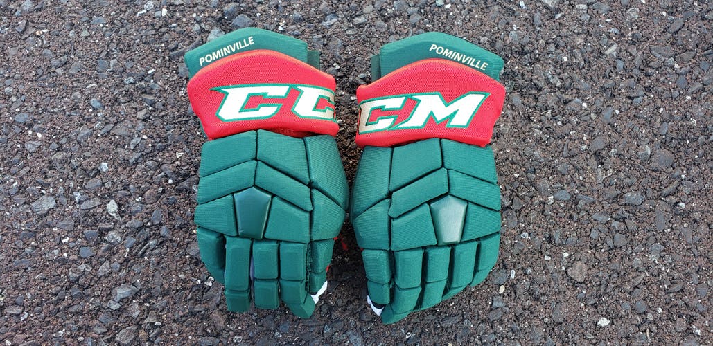 Minnesota Wild Pominville CCM HGTK Gloves 14" Pro Stock
