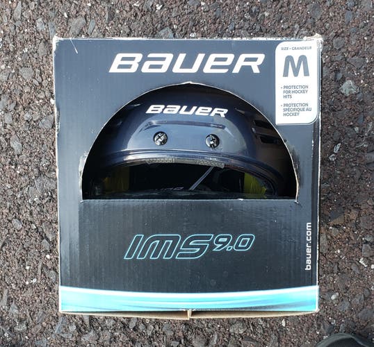 New Navy Medium Bauer IMS 9.0 Helmet