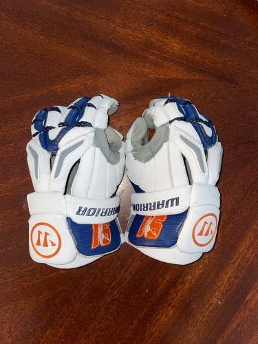 Used Player's Warrior 13" Burn Pro Lacrosse Gloves