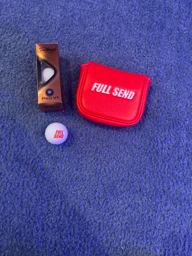 Fullsend Nelkboys Head Cover& Golf Balls