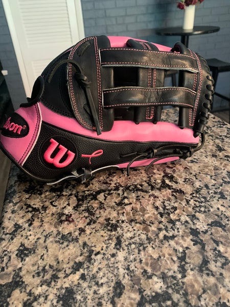 Limited Edition Breast Cancer Outfield 12.75" A2000 Baseball Glove