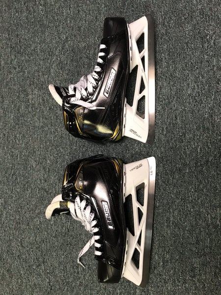 Used Bauer Regular Width Senior Size 10.5 Supreme S29 Hockey Goalie Skates *US SHIPPING ONLY*