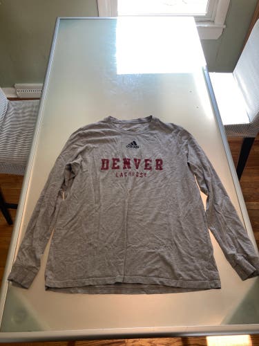 Denver Lacrosse Gray Used Medium/Large Adidas Shirt