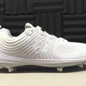 Under Armour Glyde ST Softball Cleats White 3022074-100 Women's size 11.5