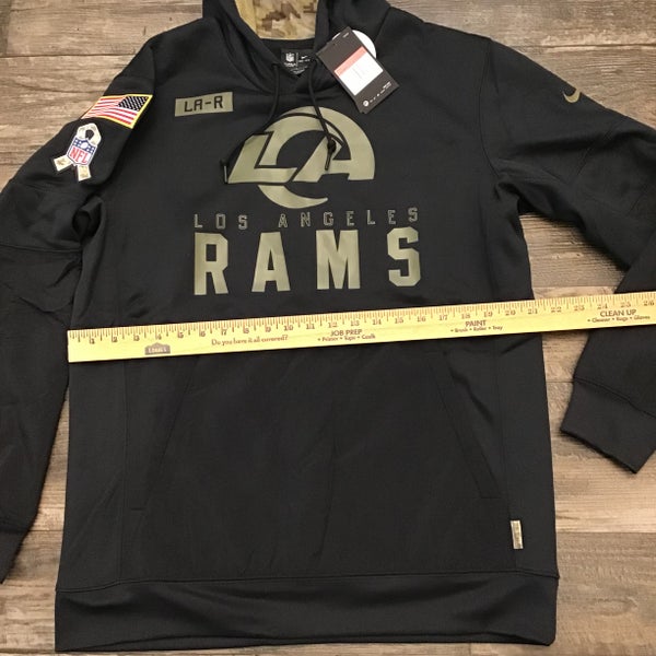 Nike Mens LA Los Angeles Rams Salute To Service Hoodie Sweatshirt Large L  NFL