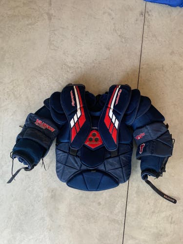 Used Large Vaughn Velocity VE8 Pro Goalie Chest Protector