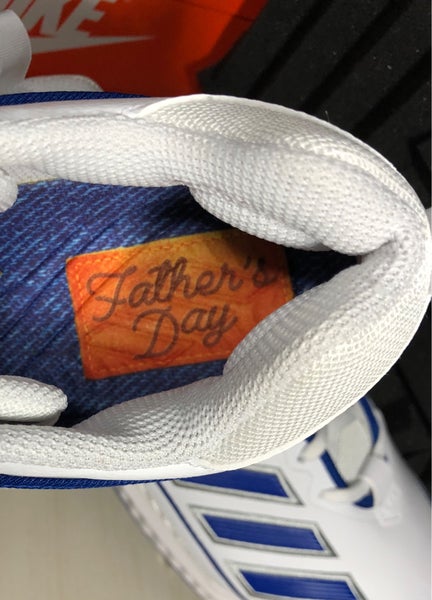 Adidas Icon 6 Bounce Baseball Cleats Father's Day Blue Men’s size 10.5 GZ0453