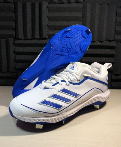 Adidas Icon 6 Bounce Baseball Cleats Father's Day Blue Men’s size 10.5 GZ0453