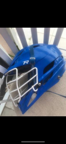 Lacrosse helmet blue adjustable