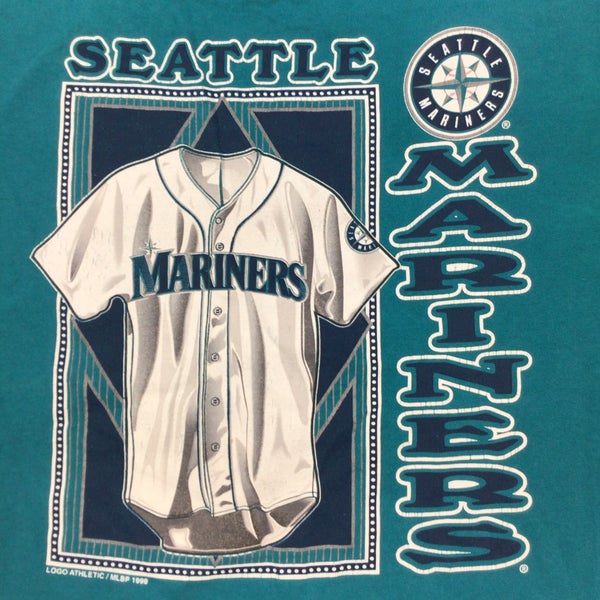 Vintage 1999 Seattle Mariners MLB Tshirt. Made in the USA. 100% cotton.  High quality. XL
