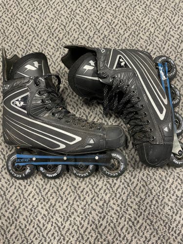 Used CCM Vector 02 size 10 roller hockey skates