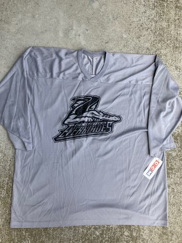 New Florida Everblades Gray New XXL CCM Practice Jersey