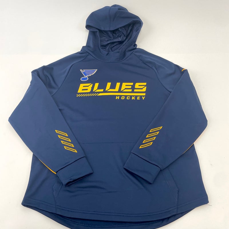 Player Issued - Navy Blue St. Louis Blues 1/2 Zip Long Sleeve