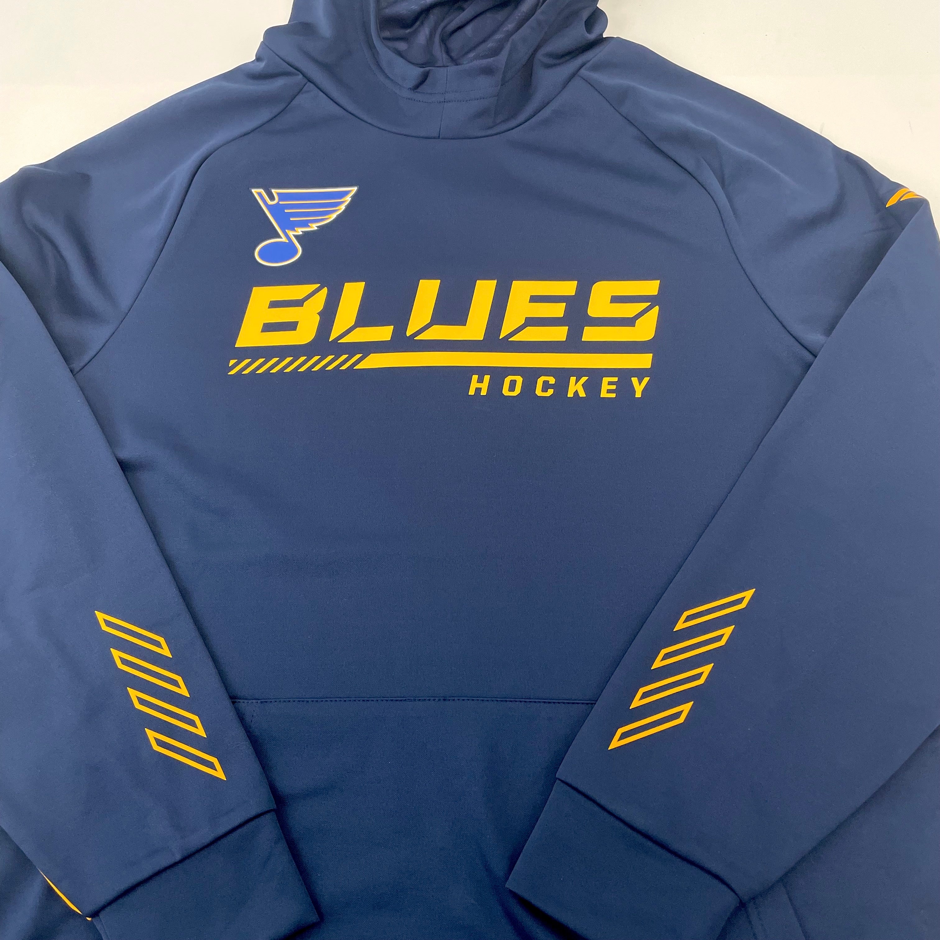 St Louis Blues Hockey - Womens XXL - zip up hoodie - blue and yellow