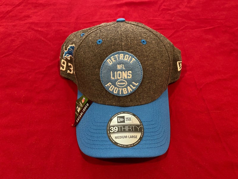 Detroit Lions New Era Distinct Bucket Hat - Gray