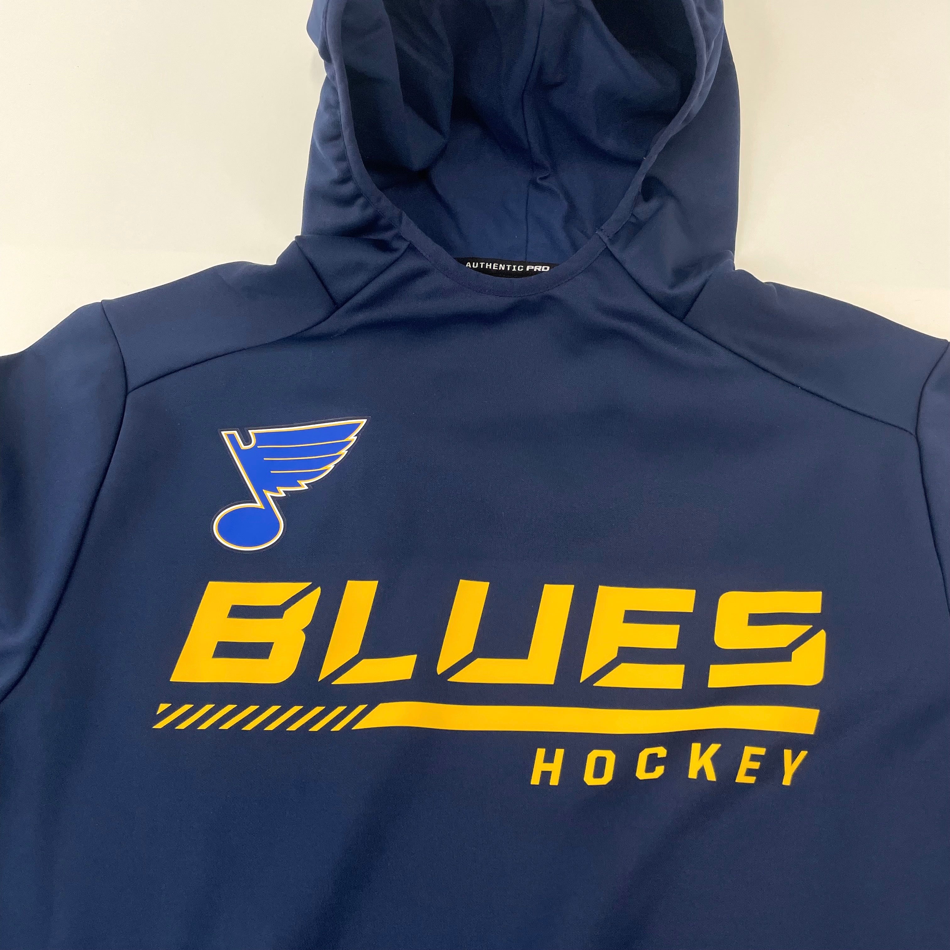 Brand New Player Issued Navy Blue St. Louis Blues Fanatics Pro Hooded  Sweatshirt