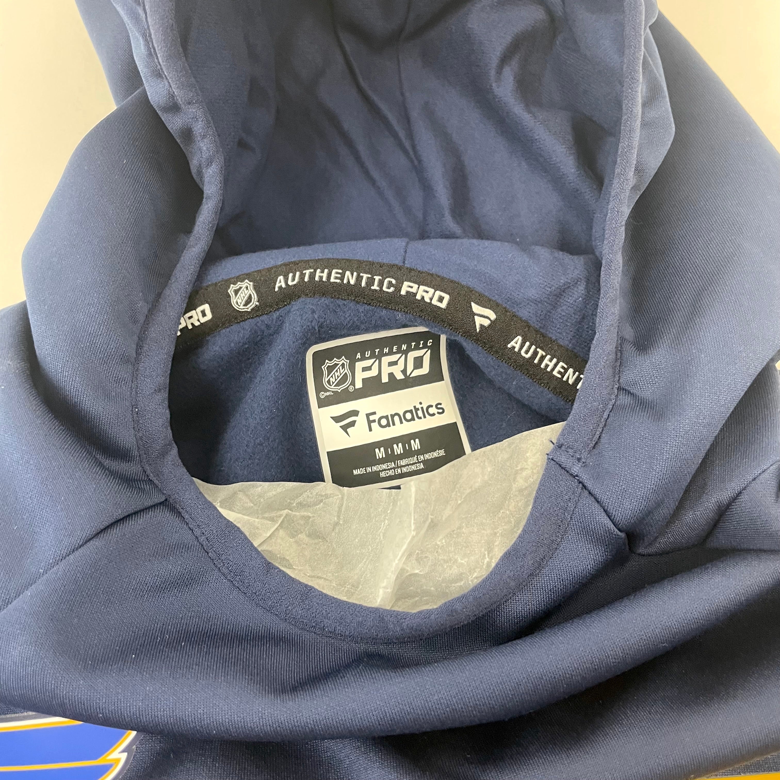 Brand New Player Issued St. Louis Blues Grey Full Zip Sweatshirt, X502