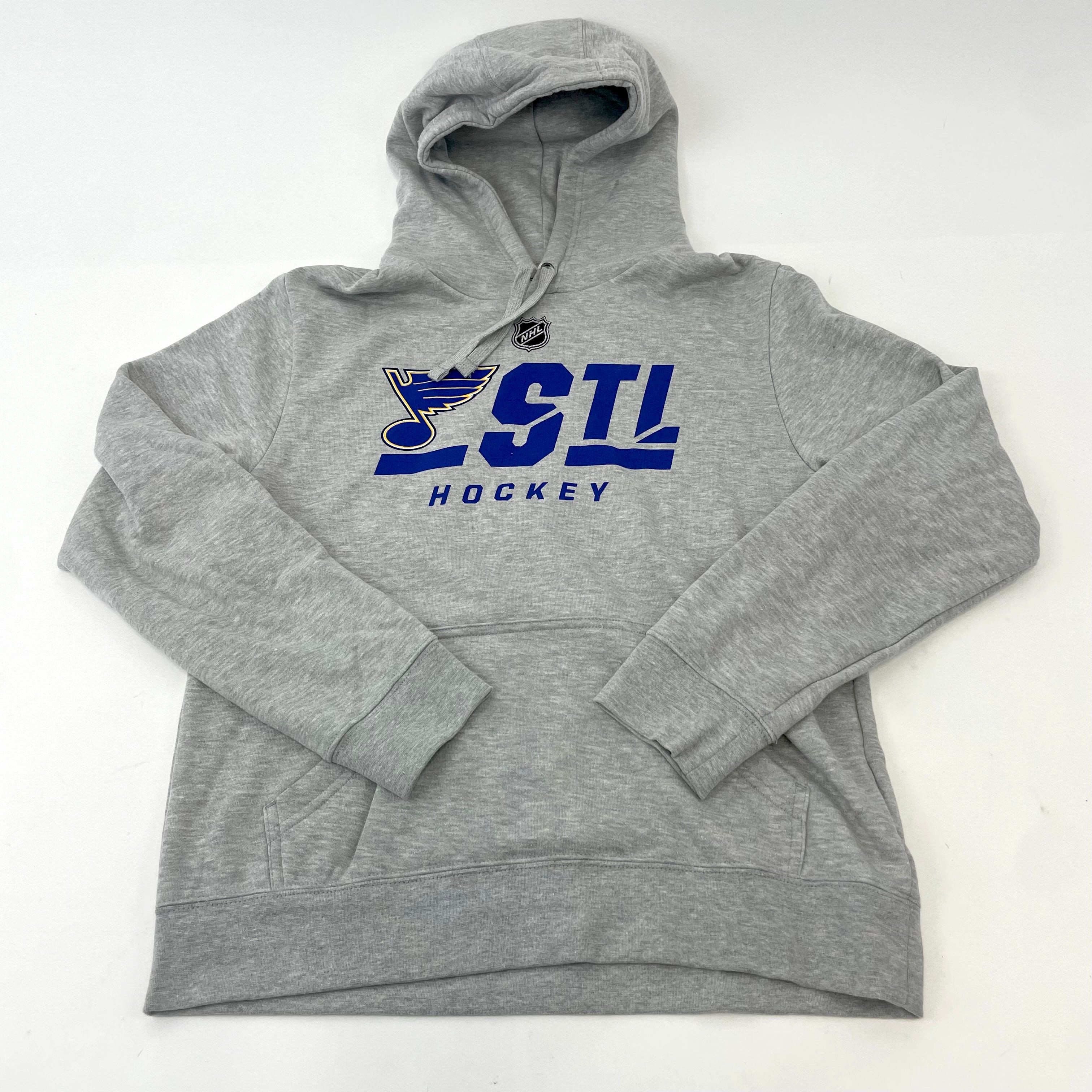 St. Louis Blues Starter Puck Pullover Hoodie - Heather Gray