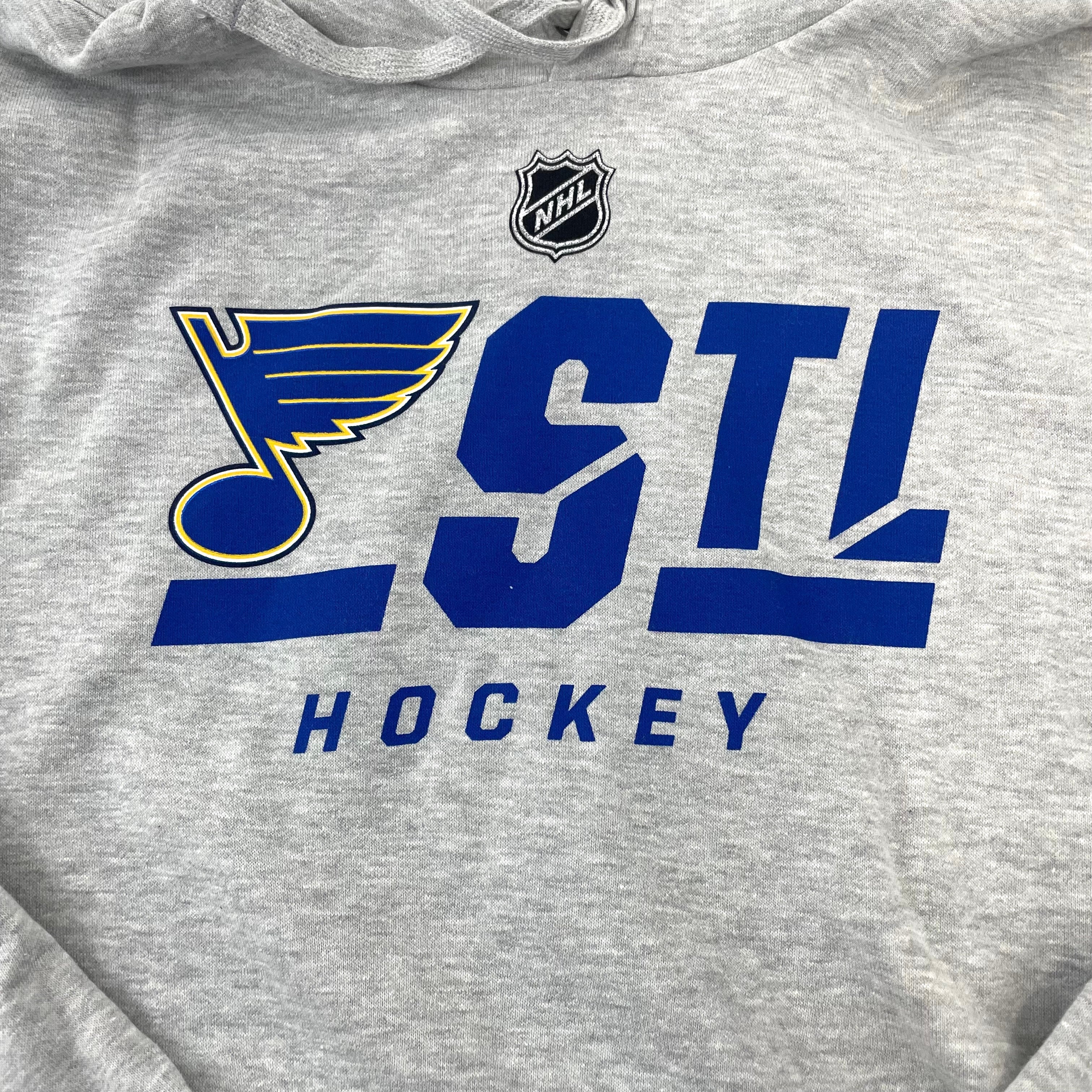 ST. LOUIS BLUES UNDER ARMOUR YOUTH GAMEDAY HOODIE - GRAY