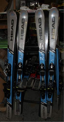 NEW HEAD Ambition 160cm R Skis with size adjustable matching SP 10 GW Bindings pair NEW