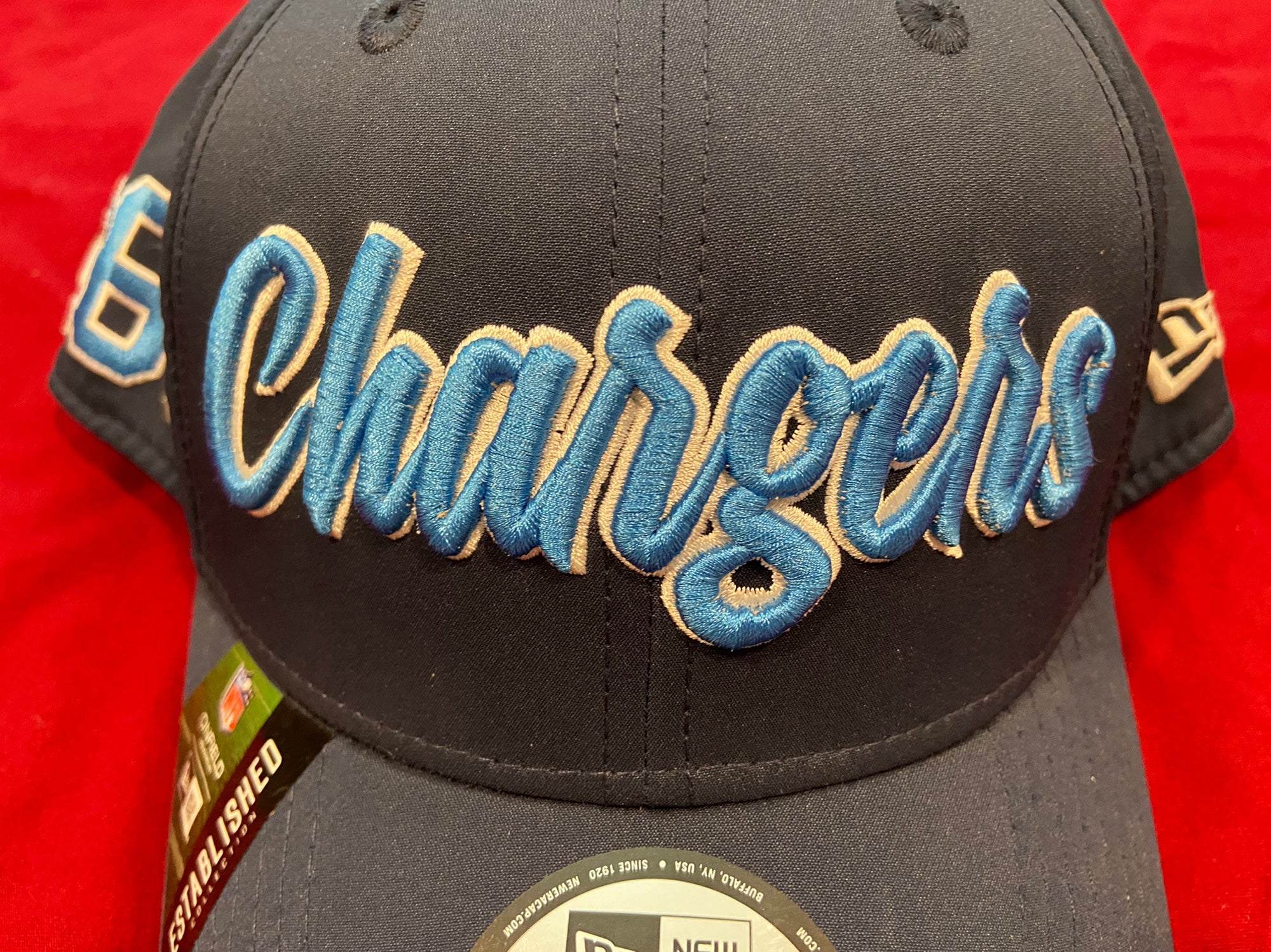 2nd Base Vintage Los Angeles Chargers Snapback Hat