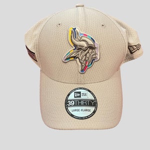 NFL Minnesota Vikings New Era Cancer “Crucial Catch” Hat Size Large / XL * NEW * NWT