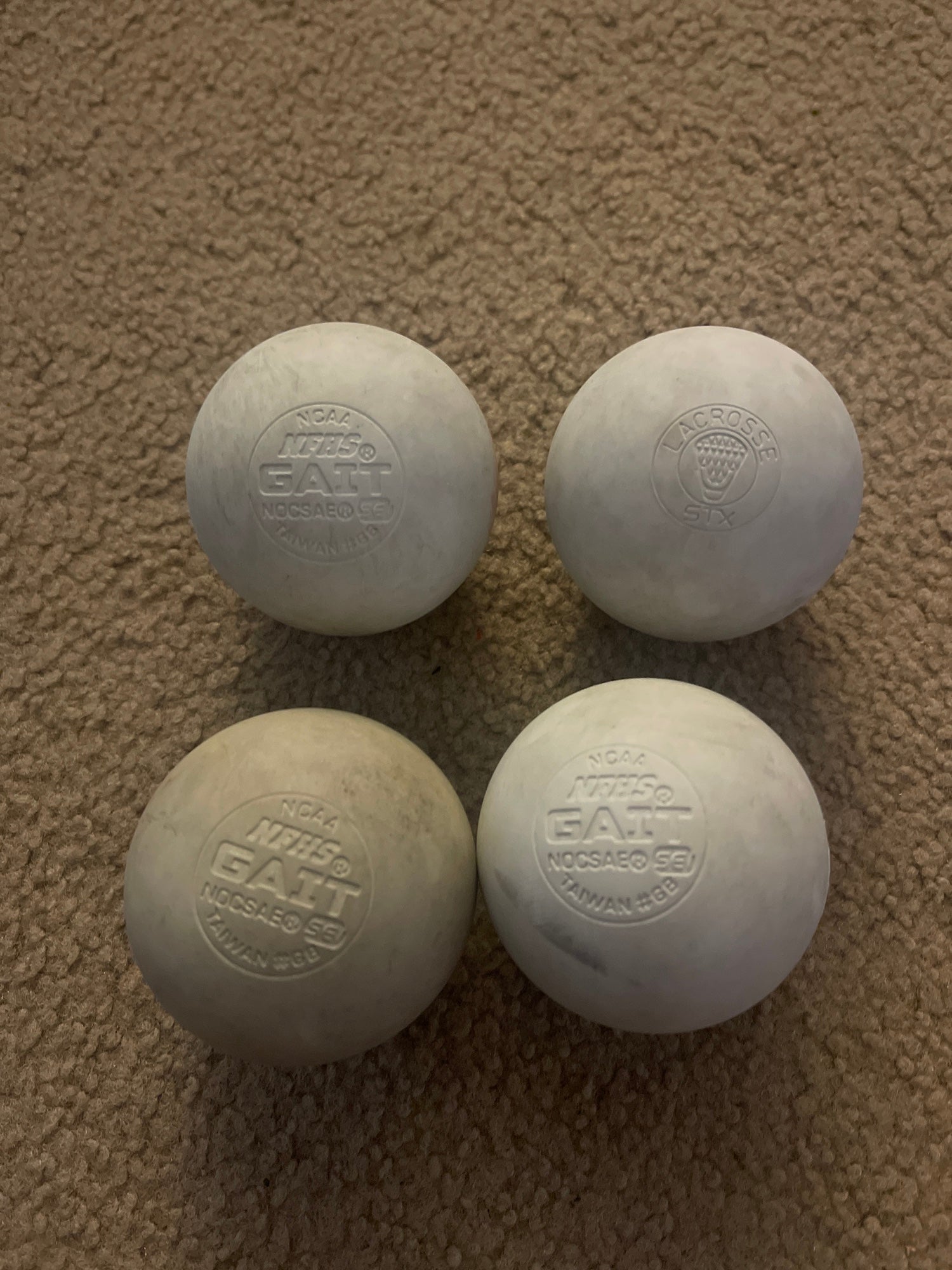 16 Used Lacrosse Balls 