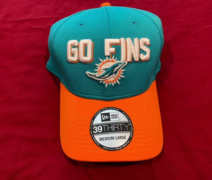 Miami Dolphins Hat Cap Fitted Womens XLarge NFL Gray Football Logo