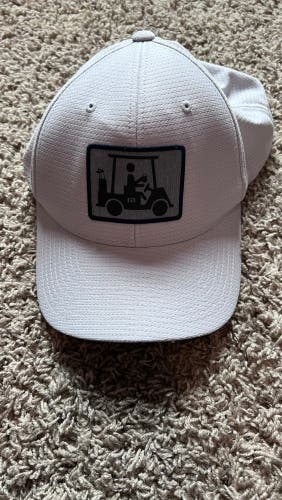 Travis Matthews Golf Cart Beer White Hat