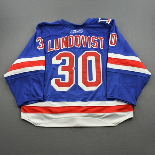 Reebok 2008 Henrik Lundqvist Leetch Night Authentic On-Ice Game Jersey