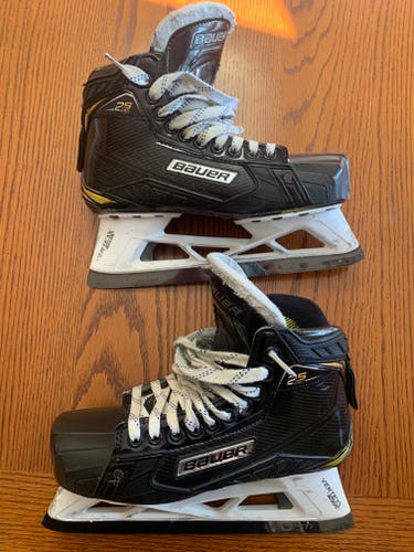 Senior Used Bauer Supreme 2s Pro Hockey Goalie Skates Regular Width Size 6