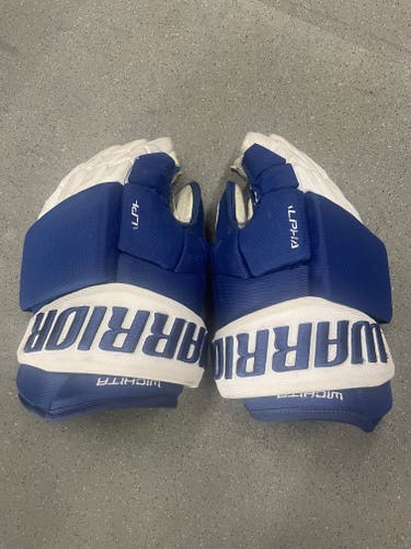 Used Warrior Alpha Pro Gloves 14" Pro Stock