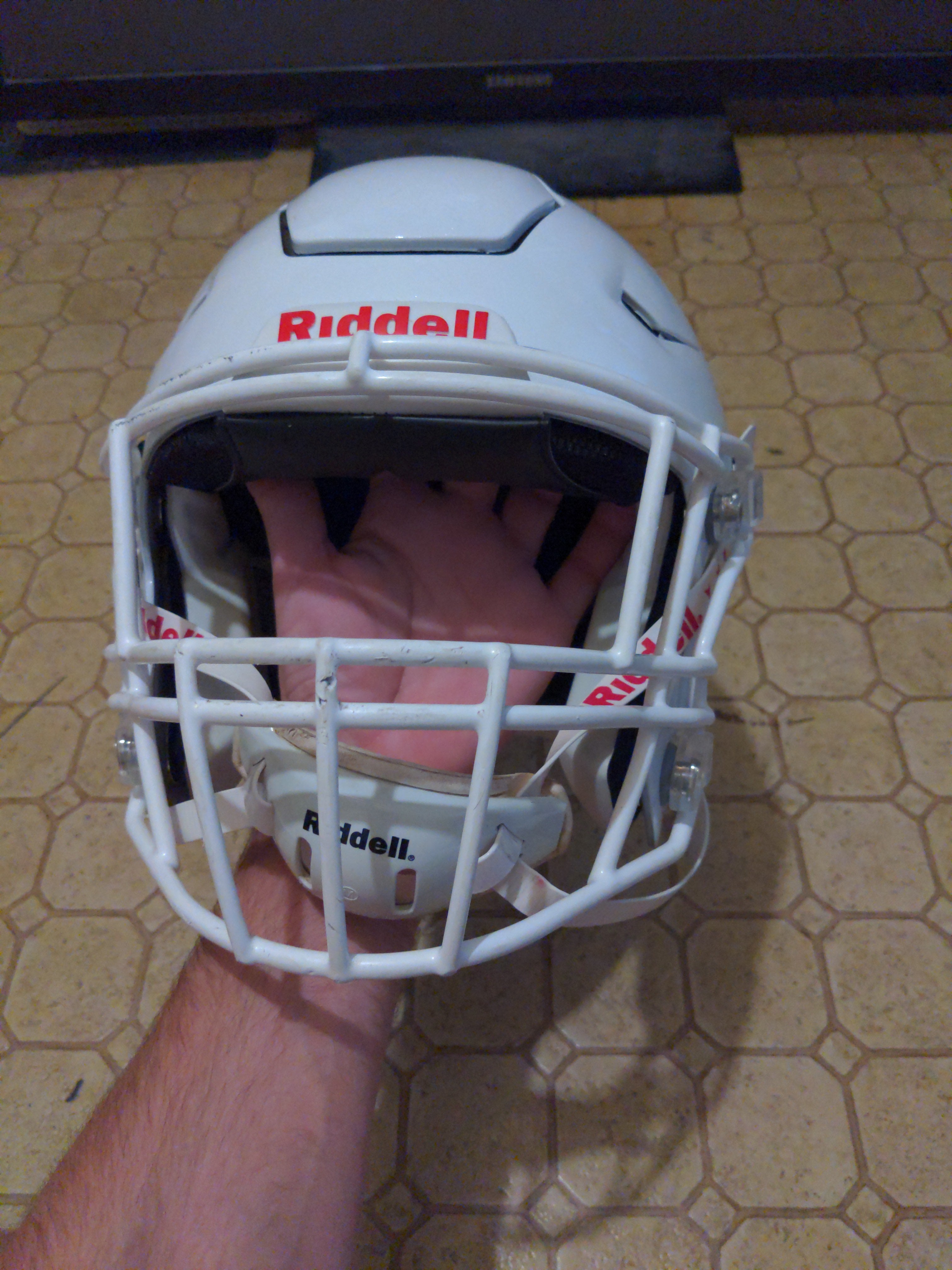 Adult Large metallic white Riddell SpeedFlex Helmet | SidelineSwap