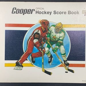 Vintage Cooper Official Hockey Score Book unused 27 game score sheets stats log