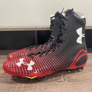 Under Armour Highlight MC Football Cleats Black/Red Men’s Size 13 - 1257747-051