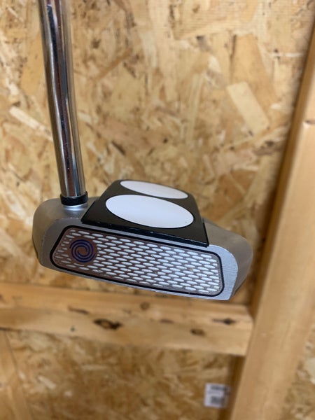 Men's Used Odyssey Left Hand Mallet Works 2-Ball Fang Putter 38"